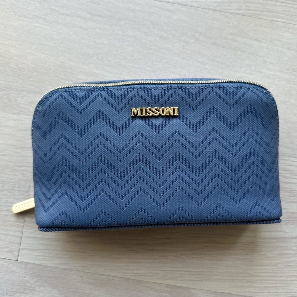 Missoni Blue Zigzag Pouch